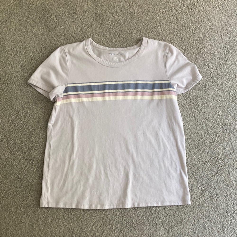 american eagle striped tee